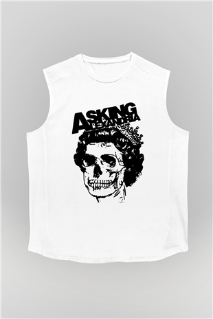 Asking Alexandria Beyaz Unisex Kolsuz Tişört