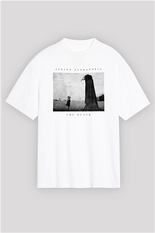 Asking Alexandria Beyaz Unisex Oversize Tişört T-Shirt