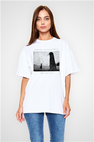 Asking Alexandria Beyaz Unisex Oversize Tişört T-Shirt