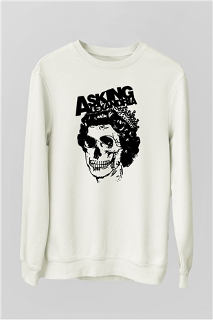 Asking Alexandria Beyaz Unisex Sweatshirt