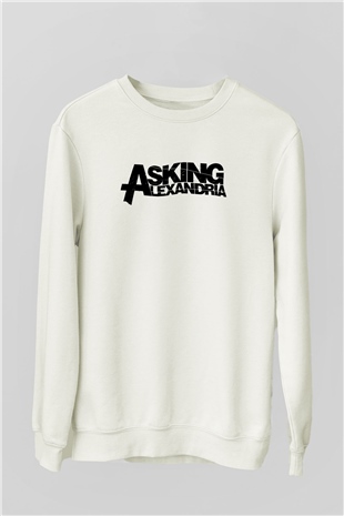 Asking Alexandria Beyaz Unisex Sweatshirt
