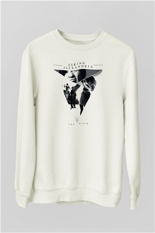 Asking Alexandria Beyaz Unisex Sweatshirt