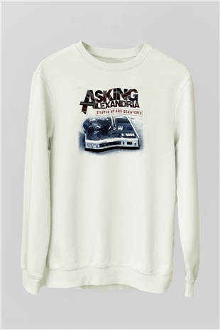 Asking Alexandria Beyaz Unisex Sweatshirt