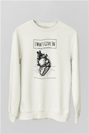 Asking Alexandria Beyaz Unisex Sweatshirt