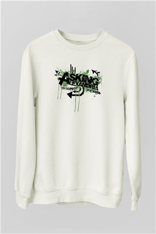 Asking Alexandria Beyaz Unisex Sweatshirt