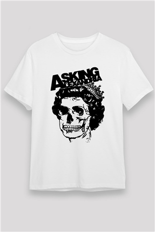 Asking Alexandria Beyaz Unisex Tişört T-Shirt - TişörtFabrikası