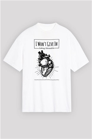 Asking Alexandria Beyaz Oversize Tişört Oversize T-shirt - TişörtFabrikası