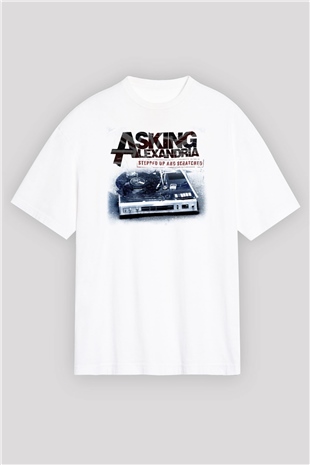 Asking Alexandria Beyaz Oversize Tişört Oversize T-shirt - TişörtFabrikası