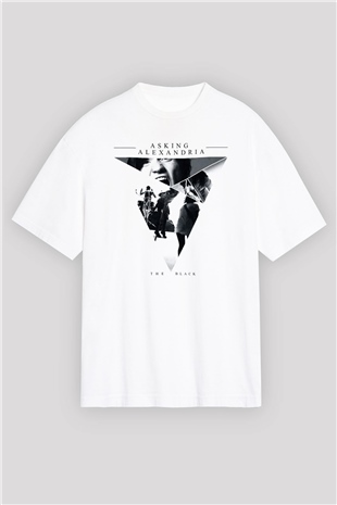 Asking Alexandria Beyaz Oversize Tişört Oversize T-shirt - TişörtFabrikası