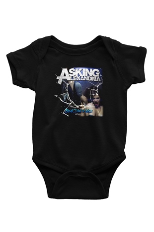 Asking Alexandria Siyah Bebek Body - Zıbın