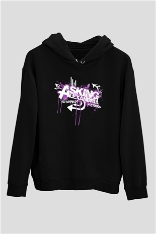 Asking Alexandria Siyah Unisex Hoodie