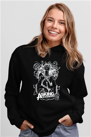 Asking Alexandria Siyah Unisex Hoodie