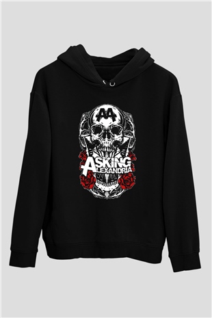 Asking Alexandria Siyah Unisex Hoodie