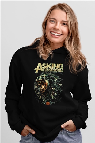 Asking Alexandria Siyah Unisex Hoodie