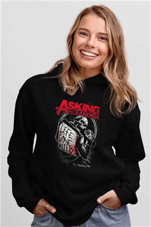 Asking Alexandria Siyah Unisex Hoodie
