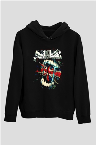 Asking Alexandria Siyah Unisex Kapüşonlu Sweatshirt