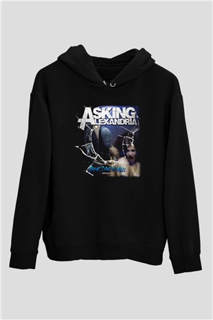 Asking Alexandria Siyah Unisex Kapüşonlu Sweatshirt