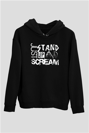 Asking Alexandria Siyah Unisex Kapüşonlu Sweatshirt