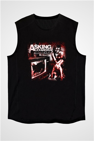 Asking Alexandria Siyah Unisex Kolsuz Tişört