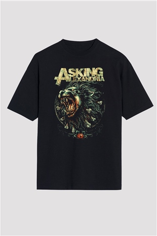 Asking Alexandria Siyah Unisex Oversize Tişört T-Shirt