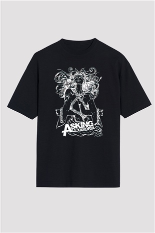 Asking Alexandria Siyah Unisex Oversize Tişört T-Shirt