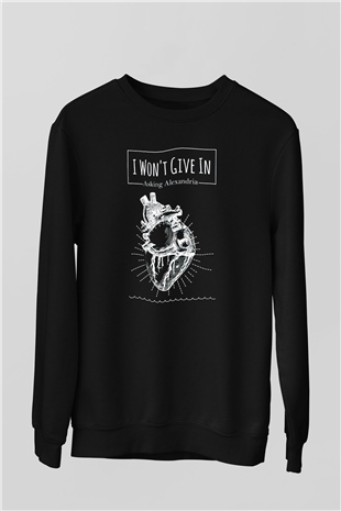 Asking Alexandria Siyah Unisex Sweatshirt