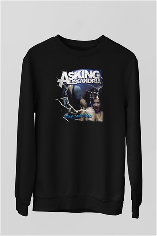 Asking Alexandria Siyah Unisex Sweatshirt