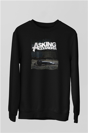 Asking Alexandria Siyah Unisex Sweatshirt