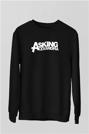 Asking Alexandria Siyah Unisex Sweatshirt