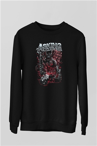 Asking Alexandria Siyah Unisex Sweatshirt