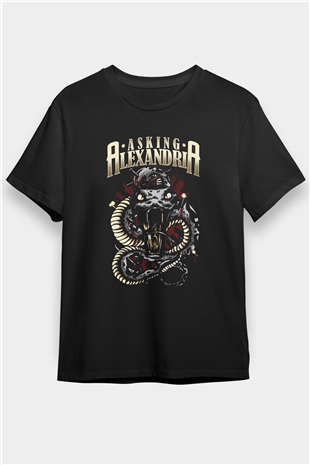 Asking Alexandria Siyah Unisex Tişört T-Shirt - TişörtFabrikası
