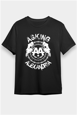 Asking Alexandria Siyah Unisex Tişört T-Shirt - TişörtFabrikası