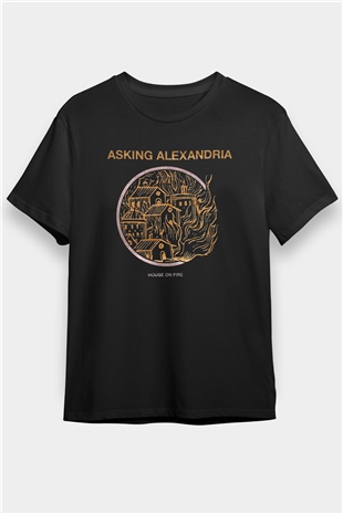 Asking Alexandria Siyah Unisex Tişört T-Shirt - TişörtFabrikası