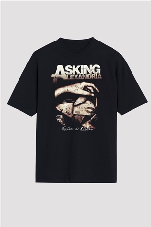 Asking Alexandria Siyah Oversize Tişört Oversize T-shirt - TişörtFabrikası