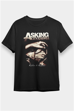 Asking Alexandria Siyah Unisex Tişört T-Shirt - TişörtFabrikası