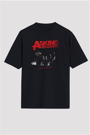 Asking Alexandria Siyah Oversize Tişört Oversize T-shirt - TişörtFabrikası