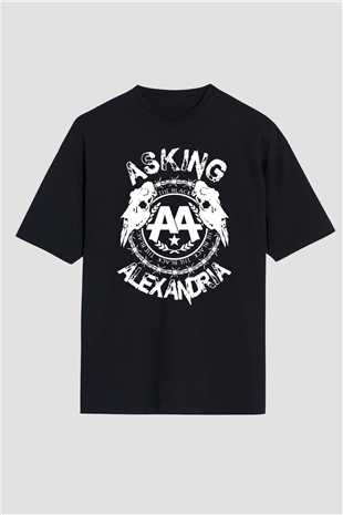Asking Alexandria Siyah Oversize Tişört Oversize T-shirt - TişörtFabrikası