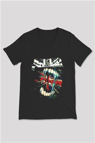 Asking Alexandria Siyah Unisex V Yaka Tişört