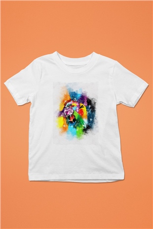 Aslan Beyaz Unisex Çocuk Tişört