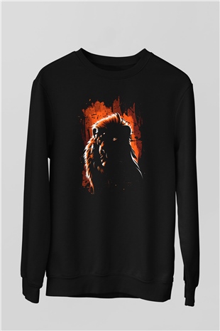 Aslan Siyah Unisex Sweatshirt