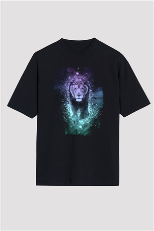 Aslan Siyah Oversize Tişört Oversize T-shirt - TişörtFabrikası