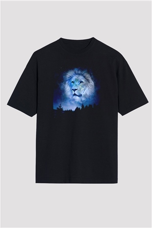 Aslan Siyah Oversize Tişört Oversize T-shirt - TişörtFabrikası