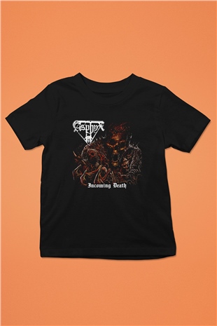 Asphyx Baskılı Unisex Siyah Çocuk Tişört - Tshirt
