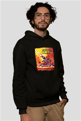 Assassin Baskılı Unisex Siyah Hoodie