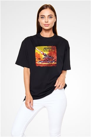 Assassin Baskılı Unisex Siyah Oversize Tişört