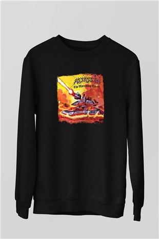 Assassin Baskılı Unisex Siyah Sweatshirt