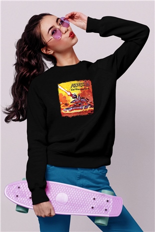 Assassin Baskılı Unisex Siyah Sweatshirt