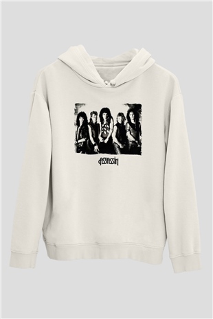 Assassin Beyaz Unisex Kapüşonlu Sweatshirt