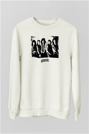 Assassin Beyaz Unisex Sweatshirt