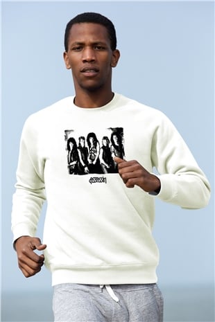 Assassin Beyaz Unisex Sweatshirt